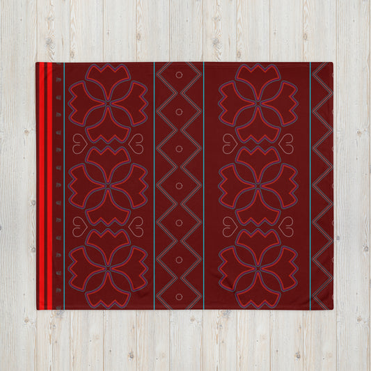 Buffalotown "Florals" Small Throw Blanket 50"x60"