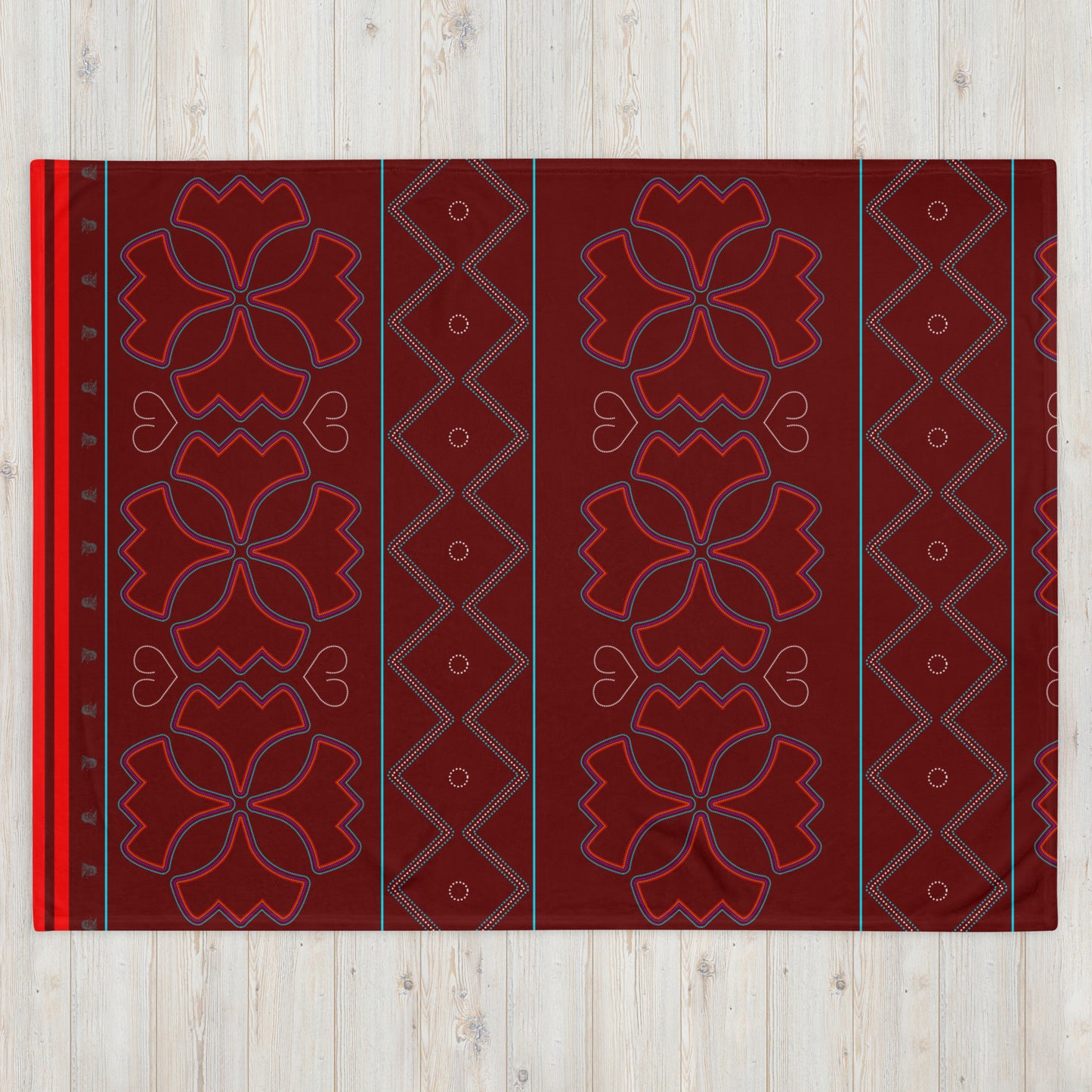 Buffalotown "Florals" Large Throw Blanket